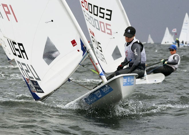 Paige Railey in action at Kieler Woche 2011<br />
 © Otto Kasch